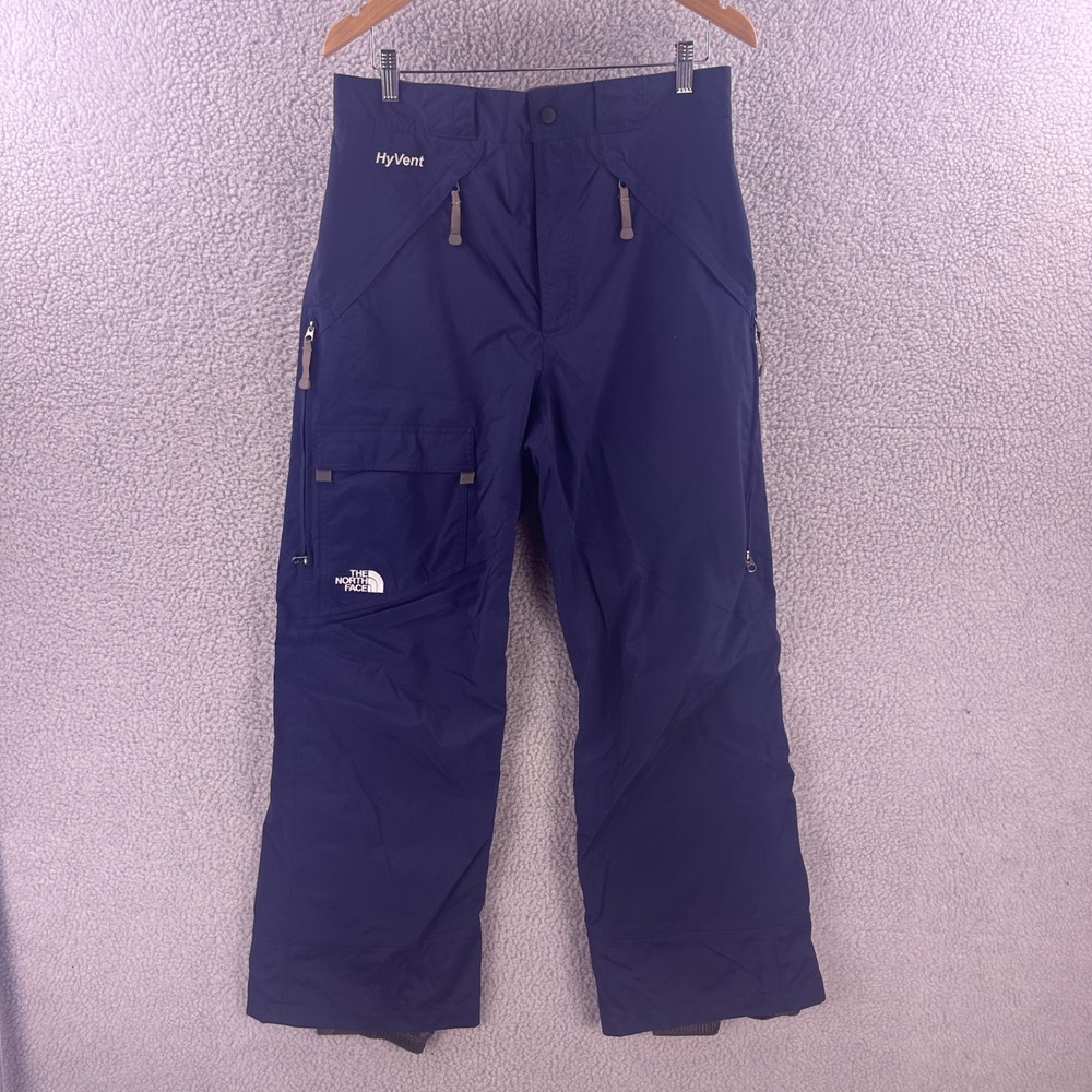 The North Face HyVent Mens Snow Pants Navy Blue Ski Snowboard Size Medium